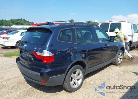 2007 BMW X3 3.0Si z USA, uszkodzony, nr VIN WBXPC93457WF18174